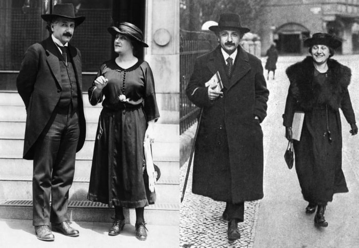 Эйнштейн со своей второй женой Эльзой, 1922 | Фото: photochronograph.ru и banzaj.pl